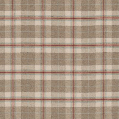 Фото Ткань портьерная с рисунком - Клетка - стиль Английский - Бежевая - Купить в Интернет-магазине