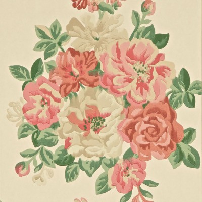 Фото Обои с рисунком - Цветы - стиль Английская классика - Бежевые - Купить в Интернет-магазине