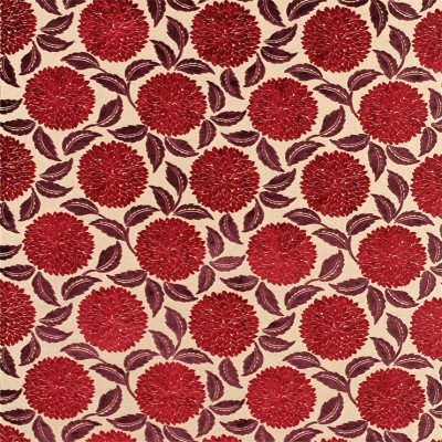 Фото Ткань портьерная с рисунком - Орнамент - стиль Английский - Розовый - Купить в Интернет-магазине