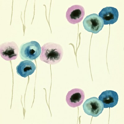 Фото Обои с рисунком - Цветы - стиль Английская классика - Кремовые - Купить в Интернет-магазине