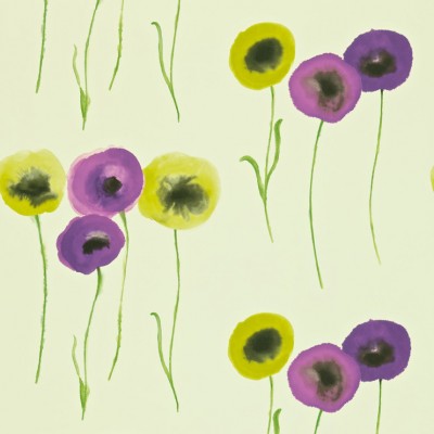 Фото Обои с рисунком - Цветы - стиль Английская классика - Зеленые - Купить в Интернет-магазине