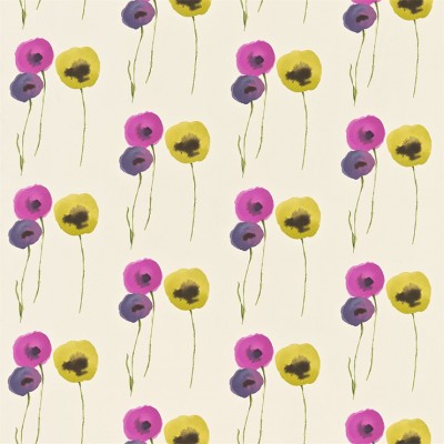 Фото Ткань портьерная с рисунком - Крупный декор - стиль Английский - Белый - Купить в Интернет-магазине