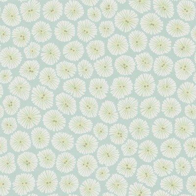 Фото Обои с рисунком - Цветы - стиль Английская классика - Бирюзовые - Купить в Интернет-магазине