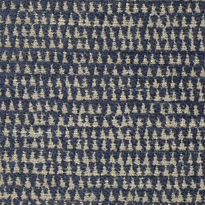 Фото Ткань портьерная с рисунком - Орнамент - стиль Английский - Синий - Купить в Интернет-магазине