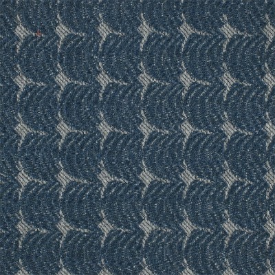 Фото Ткань портьерная с рисунком - Орнамент - стиль Современный - Синий - Купить в Интернет-магазине