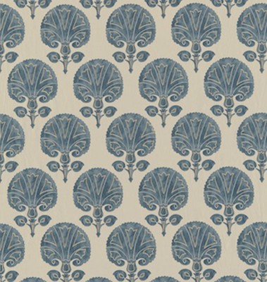 Фото Ткань портьерная с рисунком - Орнамент - стиль Английский - Серый - Купить в Интернет-магазине