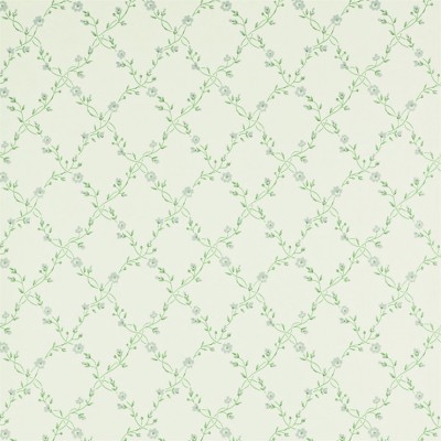 Фото Обои с рисунком - Мелкий принт - стиль Английская классика - Зеленые - Купить в Интернет-магазине