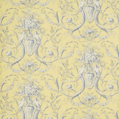 Фото Обои с рисунком - Завиток - стиль Английская классика - Желтые - Купить в Интернет-магазине