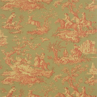 Фото Обои с рисунком - Туаль - стиль Английская классика - Зеленые - Купить в Интернет-магазине