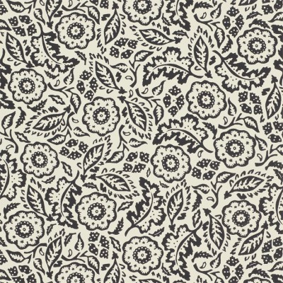 Фото Обои с рисунком - Растение - стиль Английская классика - Кремовые - Купить в Интернет-магазине