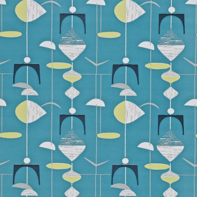 Фото Обои с рисунком - Орнамент - стиль Английская классика - Синие - Купить в Интернет-магазине