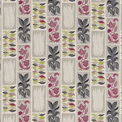 Фото Ткань портьерная с рисунком - Крупный декор - стиль Современный - Серый - Купить в Интернет-магазине