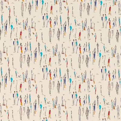 Фото Ткань портьерная с рисунком - Крупный декор - стиль Современный - Кремовый - Купить в Интернет-магазине