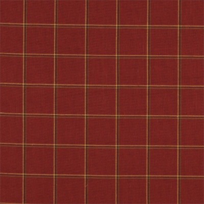 Фото Ткань портьерная с рисунком - Клетка - стиль Английский - Красная - Купить в Интернет-магазине