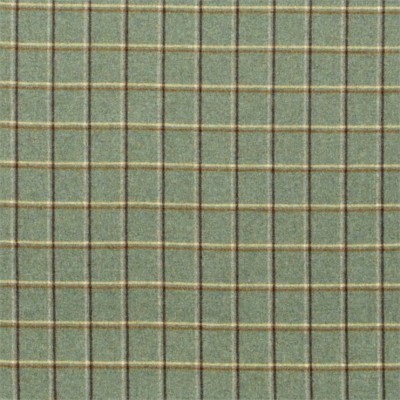 Фото Ткань портьерная с рисунком - Клетка - стиль Английский - Бирюзовая - Купить в Интернет-магазине