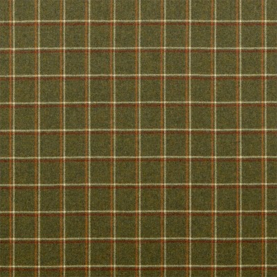 Фото Ткань портьерная с рисунком - Клетка - стиль Английский - Зеленая - Купить в Интернет-магазине