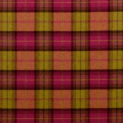 Фото Ткань портьерная с рисунком - Клетка - стиль Английский - Розовая - Купить в Интернет-магазине