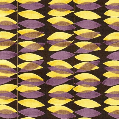 Фото Ткань портьерная с рисунком - Орнамент - стиль Английский - Черный - Купить в Интернет-магазине