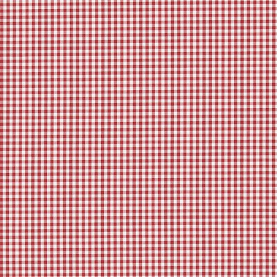 Фото Ткань портьерная с рисунком - Клетка - стиль Английский - Красная - Купить в Интернет-магазине