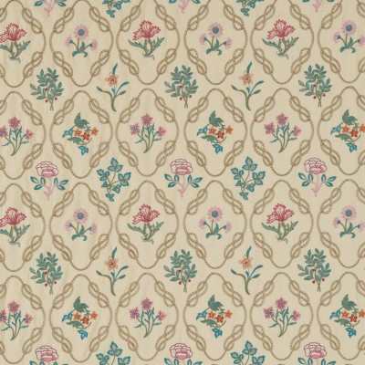 Фото Ткань портьерная с рисунком - Орнамент - стиль Английский - Светло-коричневый - Купить в Интернет-магазине