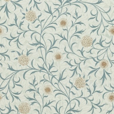 Фото Обои с рисунком - Растение - стиль Английская классика - Голубы - Купить в Интернет-магазине