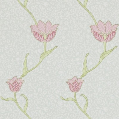 Фото Обои с рисунком - Цветы - стиль Английская классика - Голубы - Купить в Интернет-магазине