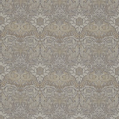 Фото Ткань портьерная с рисунком - Орнамент - стиль Английский - Серый - Купить в Интернет-магазине