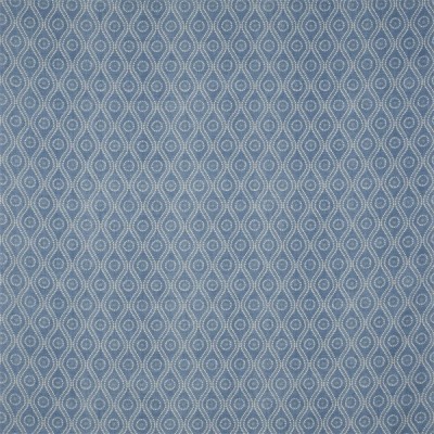 Фото Ткань портьерная с рисунком - Орнамент - стиль Английский - Синий - Купить в Интернет-магазине