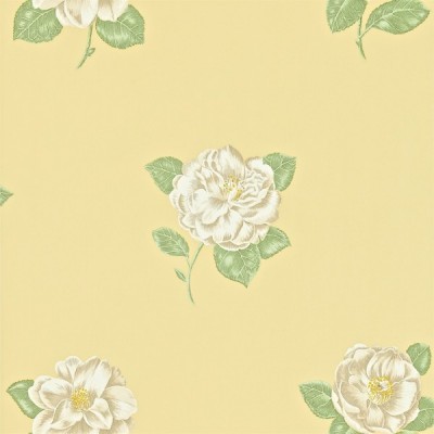 Фото Обои с рисунком - Цветы - стиль Английская классика - Желтые - Купить в Интернет-магазине