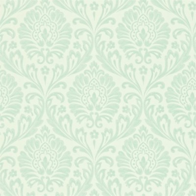 Фото Обои с рисунком - Дамаск - стиль Английская классика - Бирюзовые - Купить в Интернет-магазине