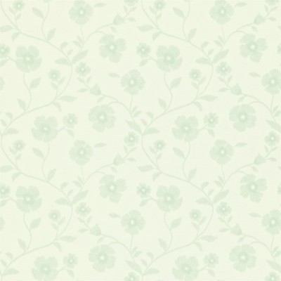 Фото Обои с рисунком - Цветы - стиль Английская классика - Бирюзовые - Купить в Интернет-магазине