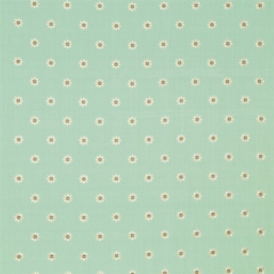 Фото Ткань портьерная с рисунком - Мелкий принт - стиль Английский - Бирюзовый - Купить в Интернет-магазине