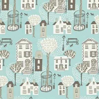 Фото Обои с рисунком - Крупный декор - стиль Английская классика - Голубы - Купить в Интернет-магазине