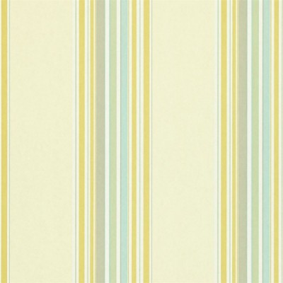 Фото Обои с рисунком - Полоски - стиль Английская классика - Желтые - Купить в Интернет-магазине