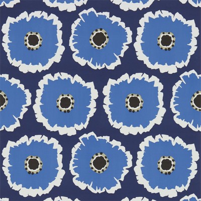 Фото Обои с рисунком - Цветы - стиль Английская классика - Синие - Купить в Интернет-магазине