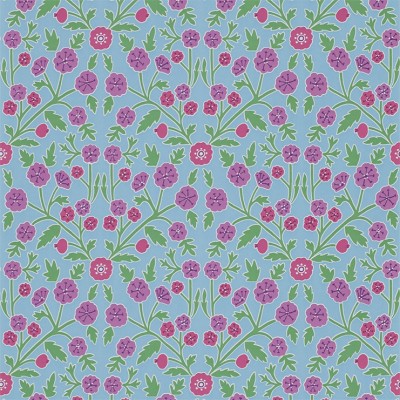 Фото Обои с рисунком - Цветы - стиль Английская классика - Голубы - Купить в Интернет-магазине