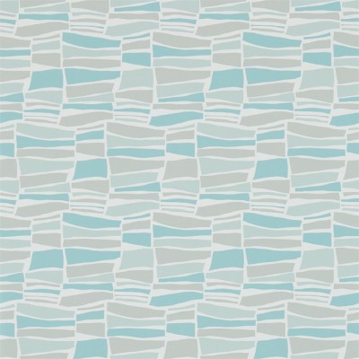 Фото Обои с рисунком - Абстракция - стиль Английская классика - Бирюзовые - Купить в Интернет-магазине