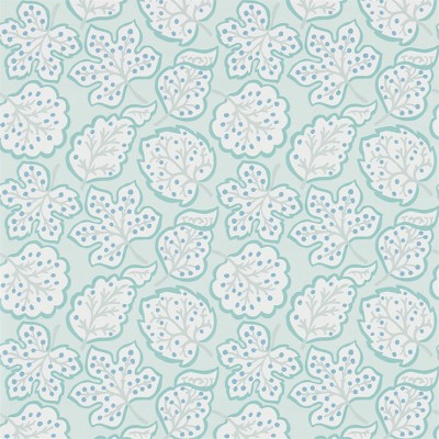 Фото Обои с рисунком - Крупный декор - стиль Английская классика - Бирюзовые - Купить в Интернет-магазине