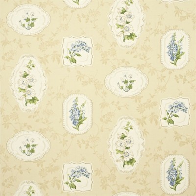 Фото Ткань портьерная с рисунком - Крупный декор - стиль Английский - Кремовый - Купить в Интернет-магазине