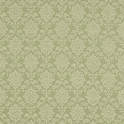 Фото Ткань портьерная с рисунком - Дамаск - стиль Английский - Зеленый - Купить в Интернет-магазине