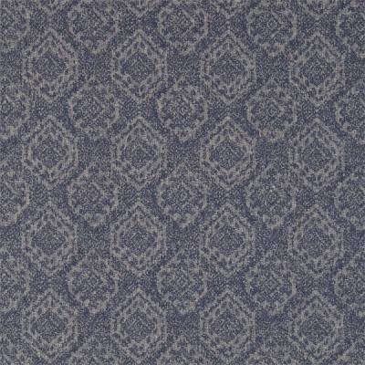 Фото Ткань портьерная с рисунком - Дамаск - стиль Английский - Синий - Купить в Интернет-магазине