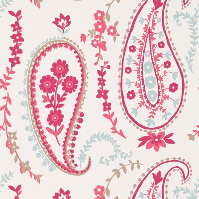Фото Обои с рисунком - Пейсли - стиль Английская классика - Белые - Купить в Интернет-магазине