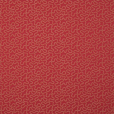Фото Ткань портьерная с рисунком - Орнамент - стиль Английский - Красный - Купить в Интернет-магазине