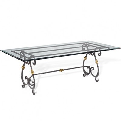 Фото Стол обеденный - стиль Флорида Дизайн - Для столовой - большие обеденные столы производства США - Art of casting - Wrought - Купить в Интернет-магазине