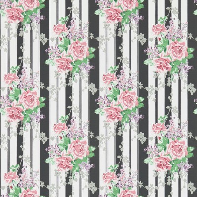 Фото Обои с рисунком - Цветы - стиль Английская классика - Черные - Купить в Интернет-магазине