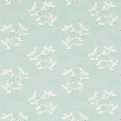 Фото Обои с рисунком - Анималистический принт - стиль Английская классика - Бирюзовые - Купить в Интернет-магазине