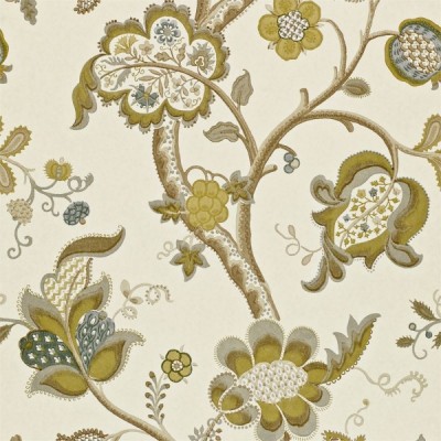 Фото Обои с рисунком - Крупный декор - стиль Английская классика - Кремовые - Купить в Интернет-магазине