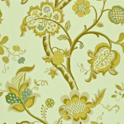 Фото Обои с рисунком - Крупный декор - стиль Английская классика - Зеленые - Купить в Интернет-магазине
