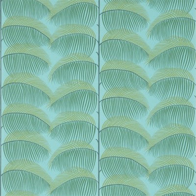 Фото Обои с рисунком - Орнамент - стиль Английская классика - Бирюзовые - Купить в Интернет-магазине