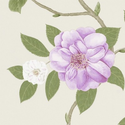 Фото Обои с рисунком - Крупный декор - стиль Английская классика - Светло-серые - Купить в Интернет-магазине